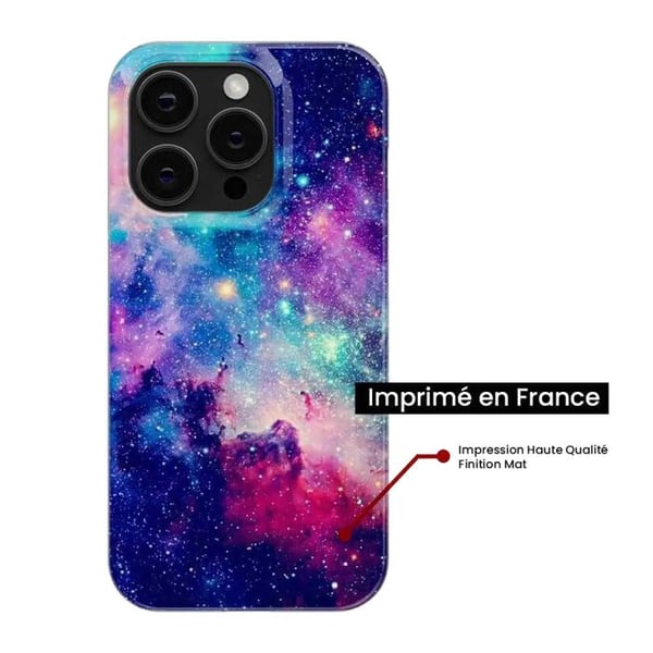 Siliconfodral - Kompatibel med Apple iPhone 14 - design galax blå