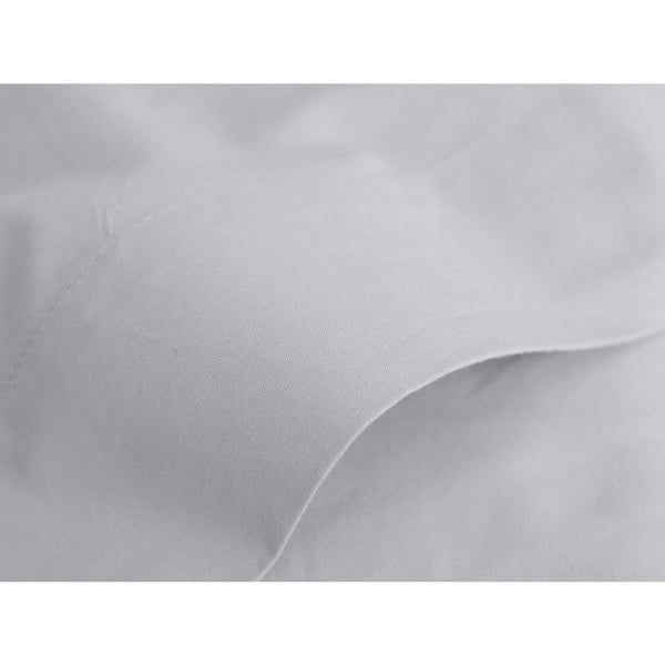Platt lakan ren kammad långfibrig bomullspercale 80 trådar/cm² Vent du sud - Pearl - 240 x 300 cm för dubbelsäng