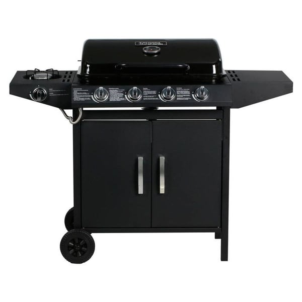 "Festa 5" gasolgrill - 5 brännare inklusive 1 sidobrännare - 12,9 Kw - Svart