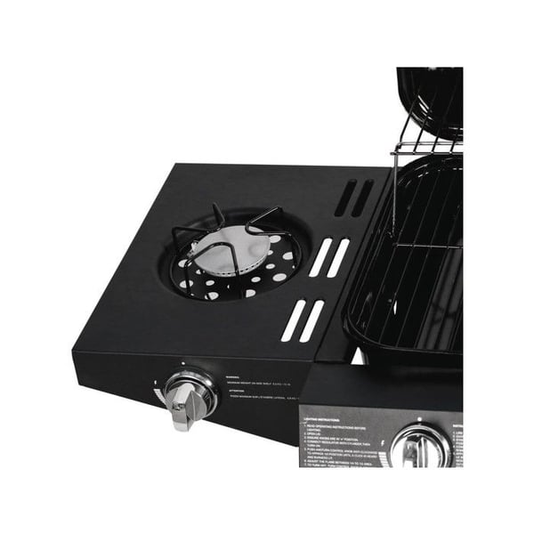 "Festa 5" gasolgrill - 5 brännare inklusive 1 sidobrännare - 12,9 Kw - Svart