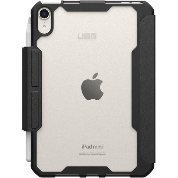 Ärende för iPad mini 6/7 - UAG - Stötsäker folio - Svart - Lätt skydd - Ställfunktion