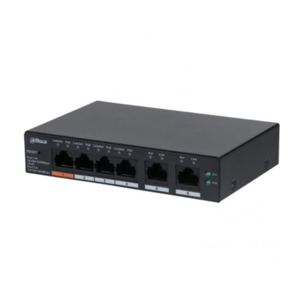 Kommuntator - DAHUA TECHNOLOGY - DH-CS4006-4GT-60 - 4 PoE-portar - Hanterad - Gigabit Ethernet