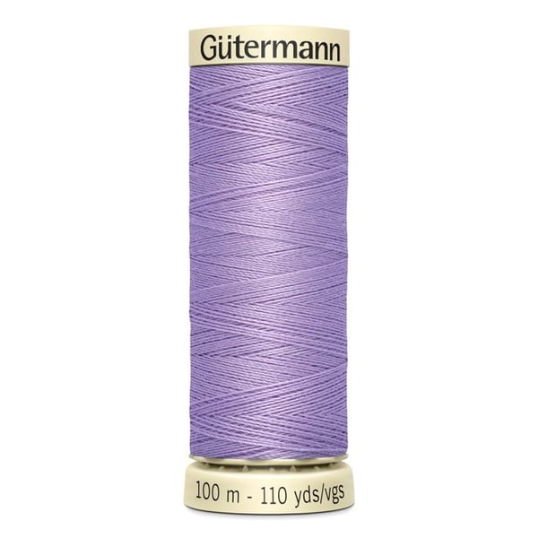 Set med 5 spolar 100m Tråd 100% polyester Gutermann Ref 788988 - Att 158 - lila