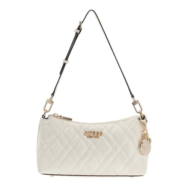 GUESS Axelkappa cream för kvinnor - Isemay Axelväska Cream White 330419