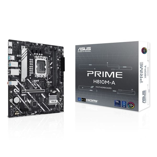 Moderkort - ASUS - PRIME H810M-A-CSM - Micro ATX - Sockel 1851 - DDR5 SDRAM