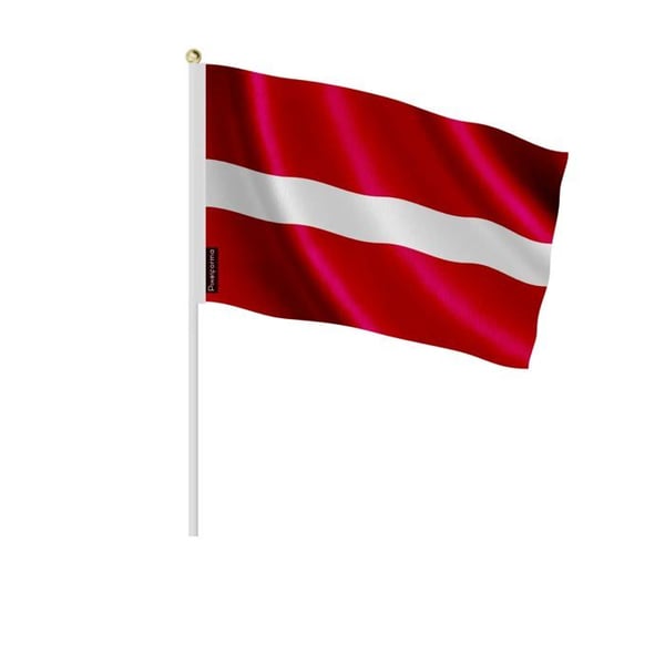 Mini Flagga Ttonie – 20 x 30 cm – Att Hålla i Handen – Polyester – 1 styck – Pixelforma