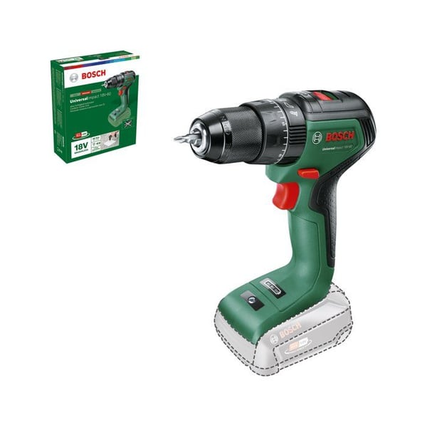 BOSCH Slagborrskruvdragare - UniversalImpact 18V 60 - Utan batteri och laddare