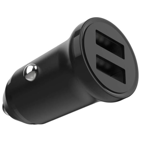 FIXE med utgång 2xUSB och USB/micro USB-kabel 1 meter 15W Smart Snabbladdning svart
