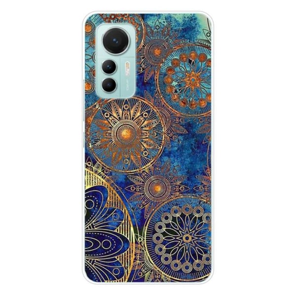 Silicontryckskal - 1001 skal - Xiaomi Mi 12 Lite - Blå mandala - Optimal skydd - TPU Gel