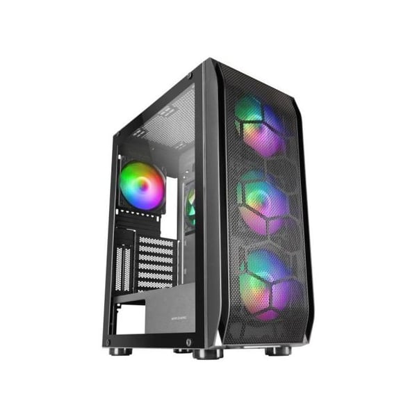 Mars Gaming MC-KX ARGB Härdat Glas USB 3.0 Svart