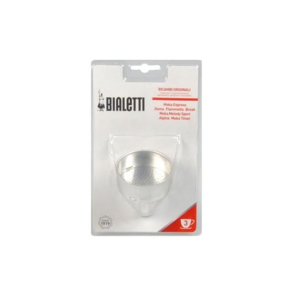 Kuppikahvinkeittimen suodatin - BIALETTI - Moka Express - 3 kuppia - Alumiini - Korkea laatu