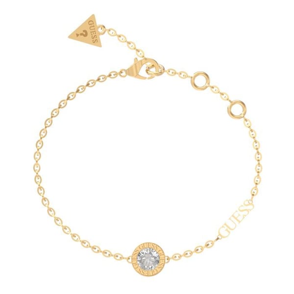 GUESS Guldarmband för kvinnor - Color My Day Clear Charm Armband S 198632