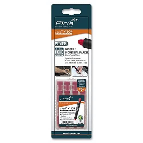Pica Visir Permanent Ersatzminen -Set, Rot - Sb 991-40-Sb