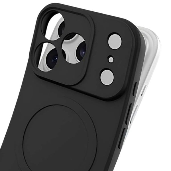 MagSafe-skal - JUST IN CASE - iPhone 17 Pro Max - Slitstark TPU - Höjda kanter - Mikrofiberfoder