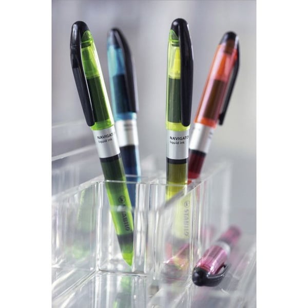 Markerpenna set - STABILO - Navigator - 4-pack - LUMINATOR-teknologi - Linje 1 till 4 mm - Vattenbaserat bläck