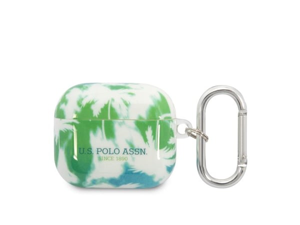 Coque för Airpods 3 - Skydd i hård silikon U.S Polo - Grön