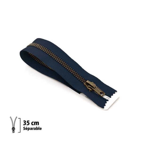 Dragkedja Z19 - mässing Separabel 6mm - 35 cm - 7119570035