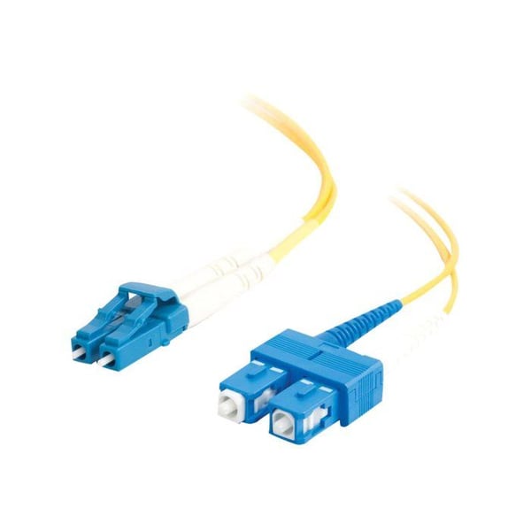 C2G LC-SC 9-125 OS1 Duplex Singlemode PVC Fiber...