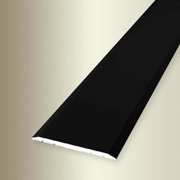 PROVISTON Tröskelbarre Bred 32 mm H 0 - 99 mm L 1000 mm Aluminium Slät Svart Självhäftande