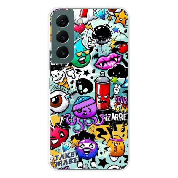 Siliconfodral - Kompatibel med Samsung Galaxy S22 - design graffiti 2