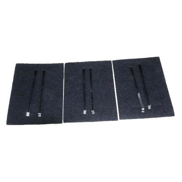 SOS Accessoire Set med 3 kolsyrafilter (Kit AK204AE1) för Fläkt - 79X8361, AS0062457 DE DIETRICH, SAUTER, BRANDT, FAGOR, SANGIORGIO