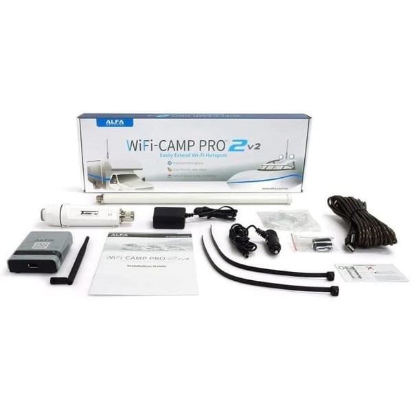 Wifi-router - ALFA NETWORK - CampPro2 v2 EU 2020 - 300 Mbps - Antenn 9 dBi - Utomhus