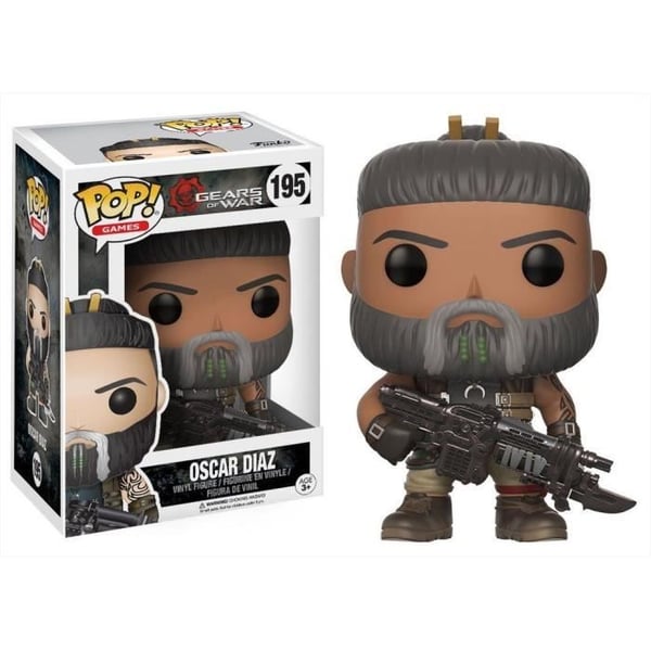 Figurinen Gears of War: Oscar Diaz - FUNKO - Pop! Games - Vinyl 9 cm - Grå- USED