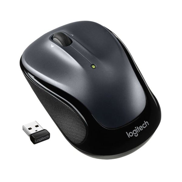Trådlös mus - LOGITECH - M325s - Ergonomisk - 1000 DPI - Mörkgrå