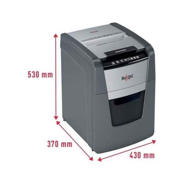 Dokumentförstörare - REXEL - Auto+ 100X - Korsklipp - Säkerhet P4 - 100 ark max