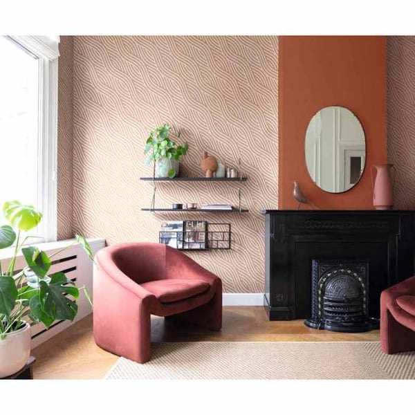 Rasch Kalahari 704549 Non-woven tapet randig brun 53 cm x 10,05 m