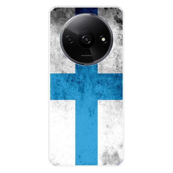 Siliconfodral med tryck kompatibelt med Xiaomi Redmi A3 4G Marseille Flagga