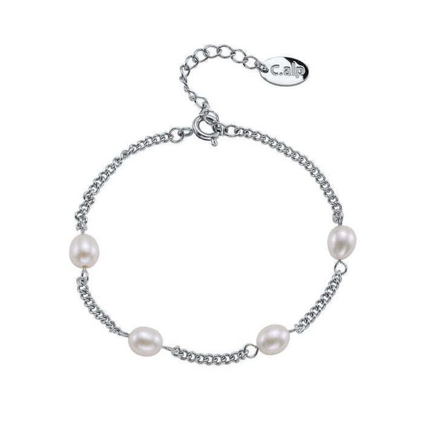 Elegant armband i stål med Tide Pearl 22243.E pärlor