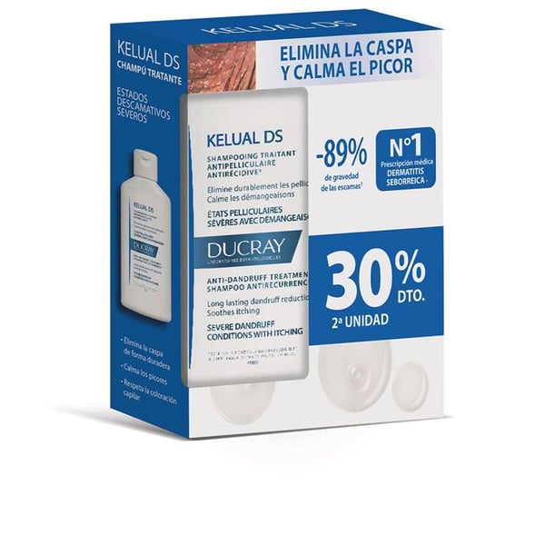 KELUAL DS schampo som behandlar mjäll duo 2 x 100 ml