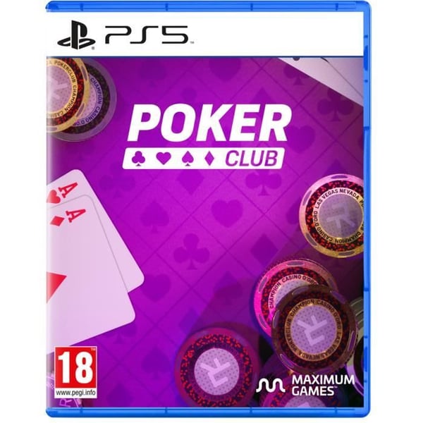Poker spel - Pokerklubb - PS5 - Ultra HD 4K - Online läge - I förpackning