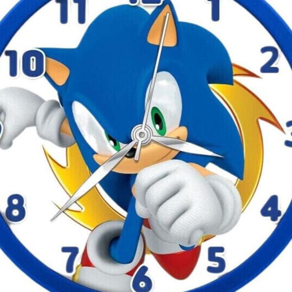 Klocka - Sega - Sonic The Hedgehog - Blå - Syntet - Unisex