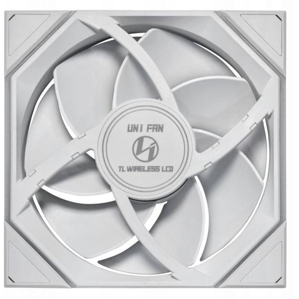 Lian li - 14RTLLCD1W1W - UNI FAN TL LCD Trådlös Fläkt ARGB PWM - Omvända Blad 140mm vit ()