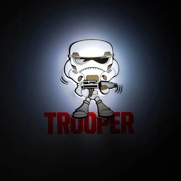 Mini lampa 3D Light FX Storm Trooper 3D