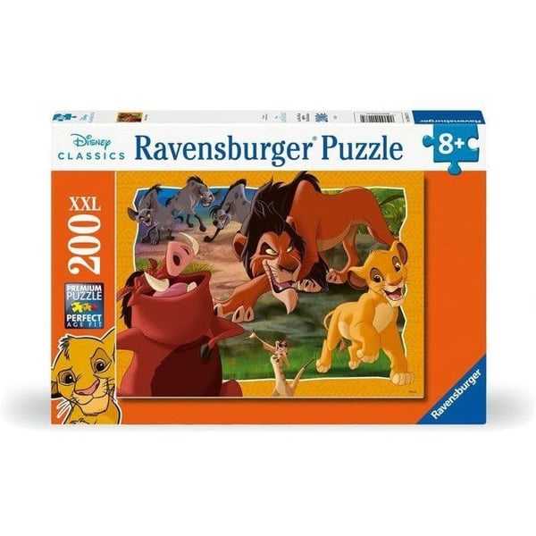 Puzzle 200 p XXL Hakuna Matata - Disney Løvernes Konge - Fra 8 år Ravensburger