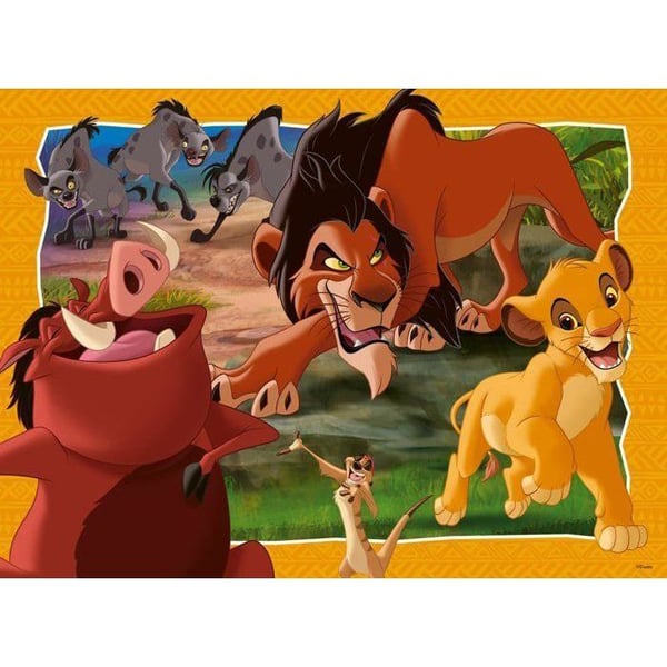 Puzzle 200 p XXL Hakuna Matata - Disney Løvernes Konge - Fra 8 år Ravensburger