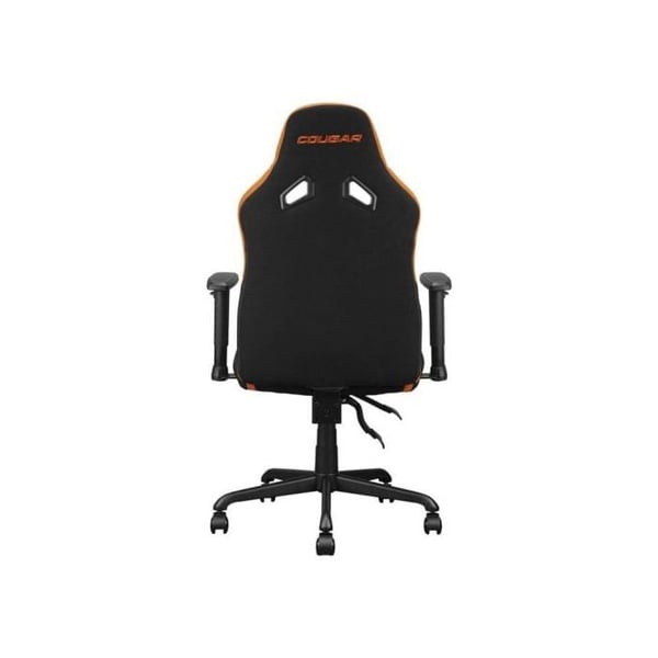 Fåtölj - COUGAR - Fusion - Svart och Orange - Tjock stoppning - Höjdjusterbar