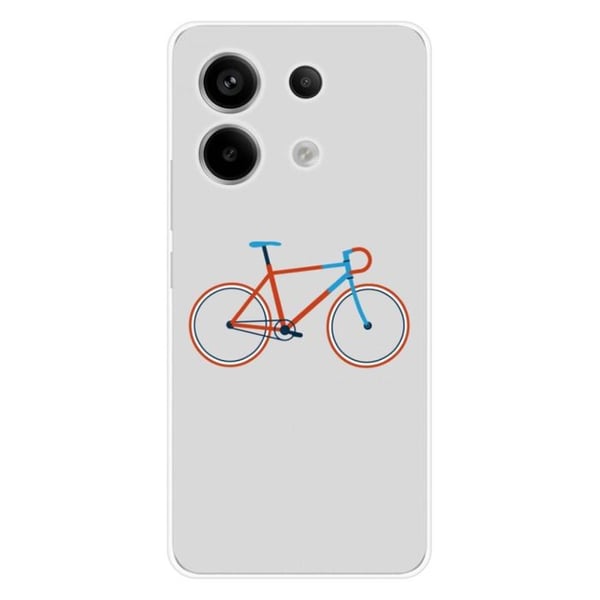 Tryckt silikonfodral kompatibelt med Xiaomi Redmi Note 13 Pro 5G Bike color Hipster