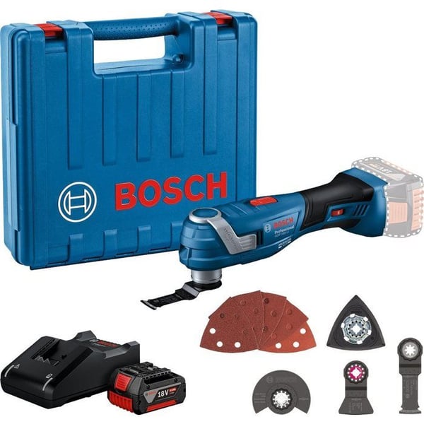Professionel oscillationssliber BOSCH AKU GOP 185-LI 0.601.8G2.021 (1x4 Ah)