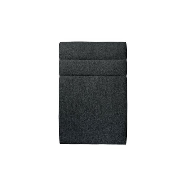 Sänggavel Linjerade Boucle Svart L 90 cm - Tjocklek 10 cm vadderad - Design sänggavel i massivt trä