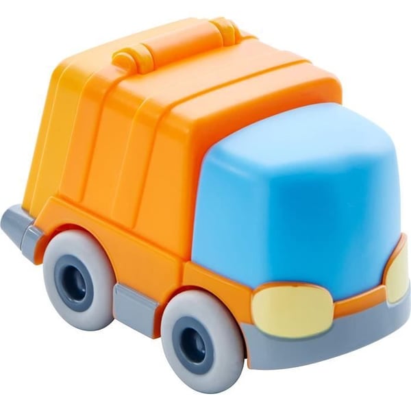 Leksak - HABA - Kullerbü Sopbil - Orange och Grön - Från 3 år