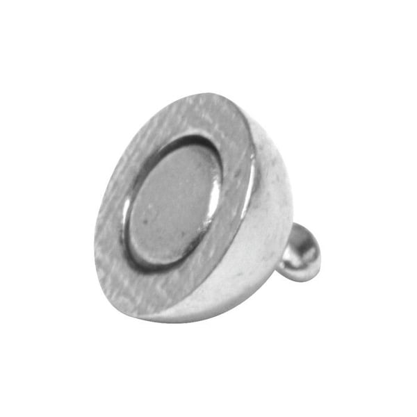 Magnetlås, extra stark, silverfärgad, 14 mm, 1 styck