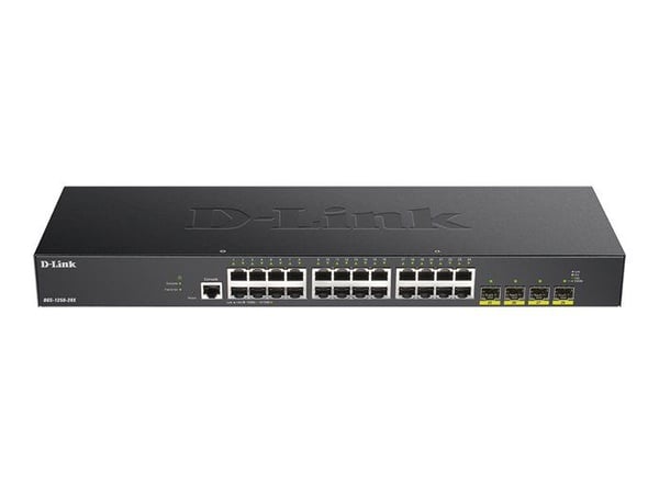 Commutator - D-Link - DGS 1250-28X - 24 porte Giga Smart - 4x10G SFP+ - Intelligent styring