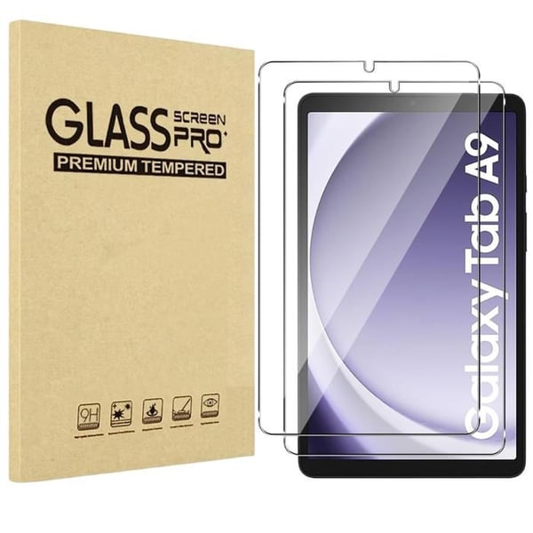 Filmskydd för skärm - Phonillico - Samsung Galaxy Tab A9 2023 - Pack 2 - Härdat glas - Represistent