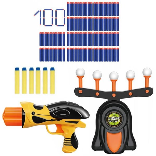 Flytande skjutspel - Soft Bullet Elite Disruptor - Rörlig måltavla med pistol och 100 Nerf-dartpilar
