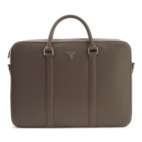 GUESS Servett taupe för män - Milano Laptop Bag M Brun Shitake 329768