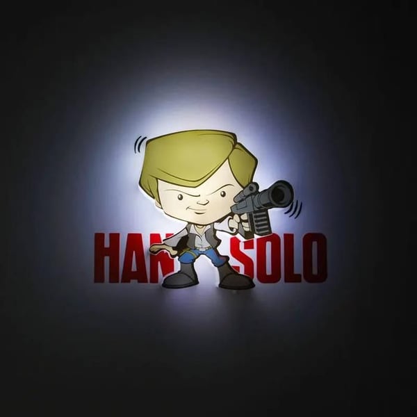 Mini lampa 3D Light FX Hans Solo 3D